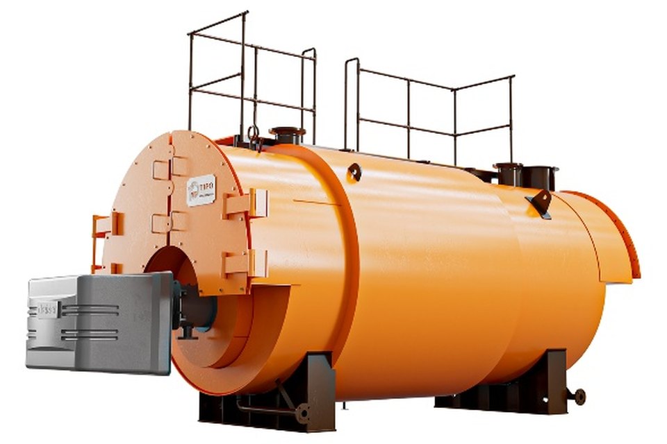 TKT-T – Shell warm water boiler for liquid and gas fuel